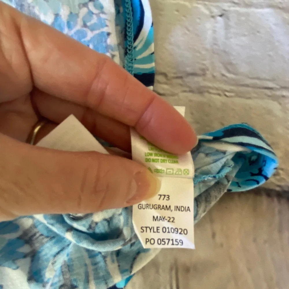 Lilly Pulitzer Clarette Agua Flutter Sleeve Summer Dress NWOT - Picture 10 of 10